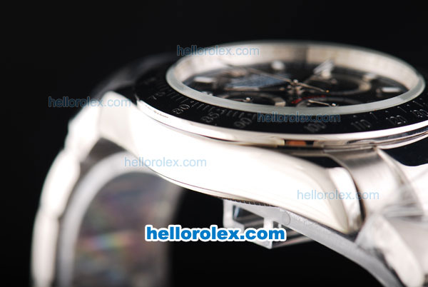Rolex Daytona Automatic Movement Full White with Black Dial - Click Image to Close